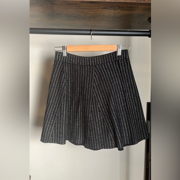 BCBG MAX AZRIA BLACK & SILVER SKIRT SMALL BRAND NEW W TAGS HIGH WAISTED - Picture 5 of 7